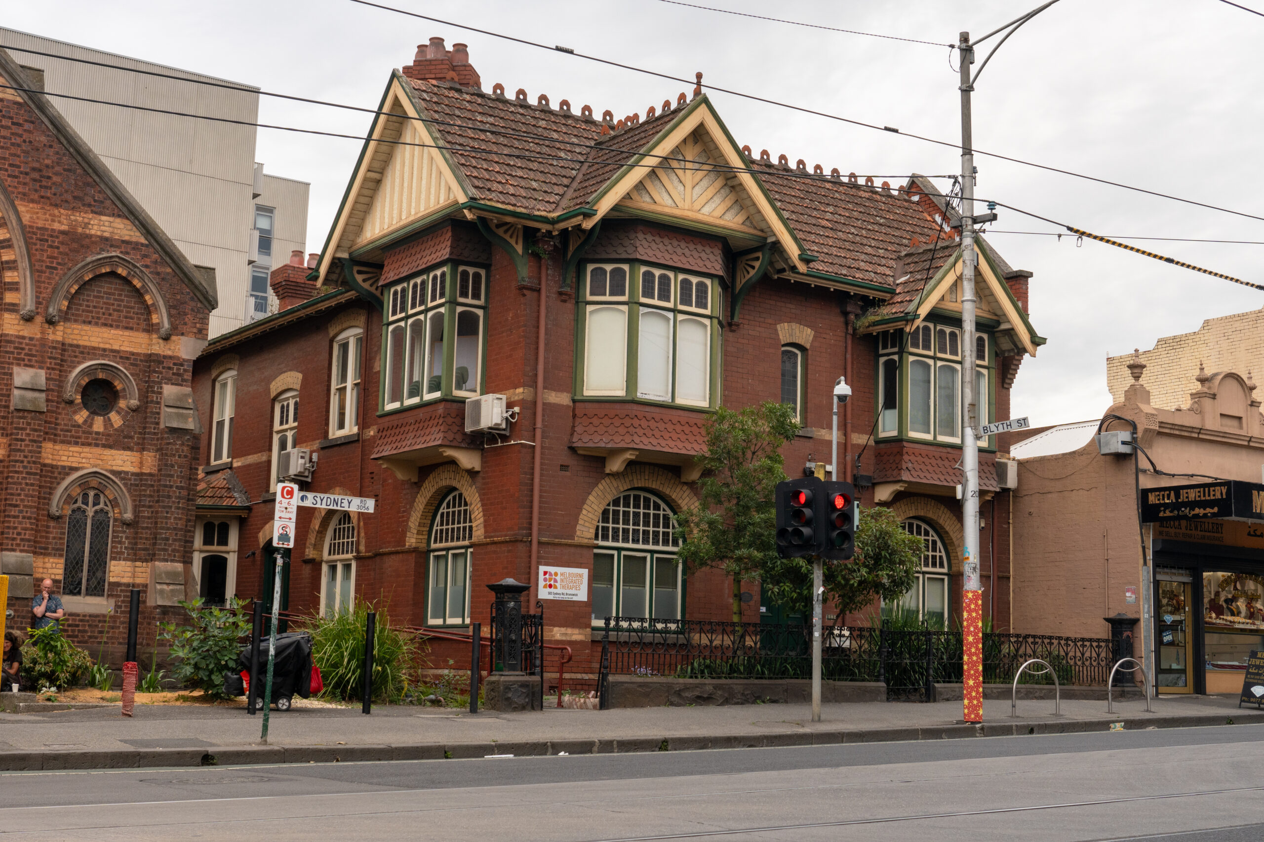 Large two story building- location